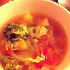 รูปของ easy！10分でバランス野菜スープ