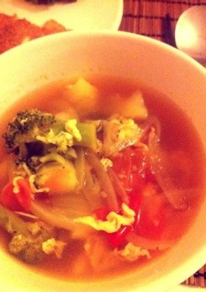 easy！10分でバランス野菜スープ-レシピのメイン写真