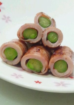 お弁当のおかずに♪ハム巻きアスパラ★-レシピのメイン写真