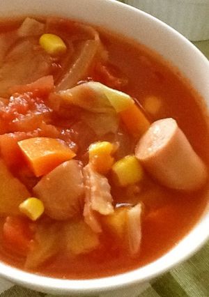 たっぷりお野菜、トマトのスープ♪-レシピのメイン写真