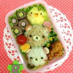 รูปของ 超簡単☆リラックマ ＊キャラ弁＊