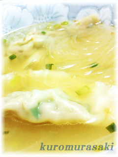 簡単春雨スープ◇水餃子入り-レシピのメイン写真
