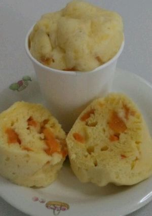 レンジで超簡単！柿蒸しパン！-レシピのメイン写真