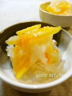 柿と大根のなます~レモン風味~-レシピのメイン写真