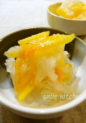 柿と大根のなます～レモン風味～-レシピのメイン写真