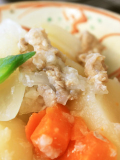 ほこほこあったか 塩麹で白い肉じゃが-レシピのメイン写真
