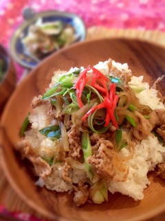 *大人気!卵をかけて食べて!うちの豚丼*-レシピのメイン写真