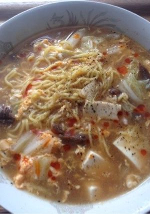 インスタントラーメンで酸辣湯麺-レシピのメイン写真