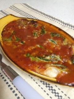 餅と納豆ほうれん草のミートソース焼き-レシピのメイン写真