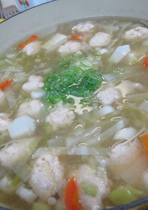 野菜たっぷりのつみれスープ-レシピのメイン写真