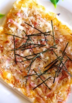 もっちりモチ~っと お餅の和風ピザ-レシピのメイン写真
