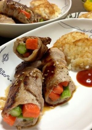 ♫肉巻きアスパラ♫-レシピのメイン写真