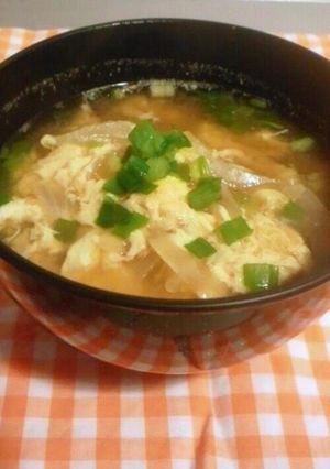 簡単に☆母の味作ろ..卵の味噌汁-レシピのメイン写真