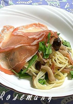 夏はひんやり。　生ハムとマリネの冷製パスタ-レシピのメイン写真