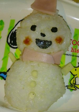 冬の定番キャラ 雪だるま-レシピのメイン写真