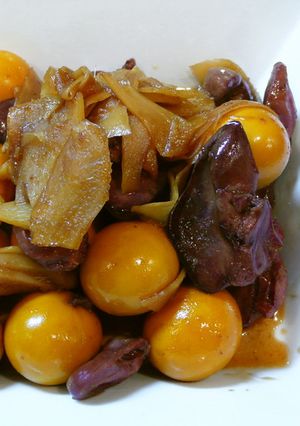 たっぷり生姜の「鶏のレバー煮」-レシピのメイン写真