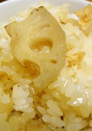 レンコンご飯-レシピのメイン写真