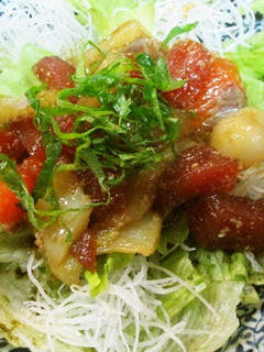 お刺身のごちそうサラダ-レシピのメイン写真