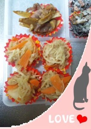 切干大根と蕪の煮物:冷凍お弁当野菜おかず-レシピのメイン写真