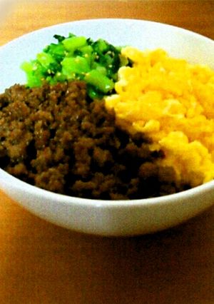 簡単♡そぼろ3色丼-レシピのメイン写真