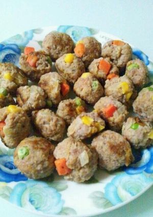 野菜NGな子供がおかわり!!3色肉団子-レシピのメイン写真