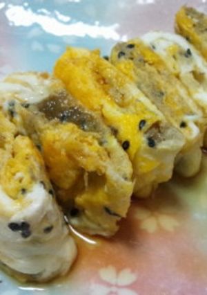 【しっかりおかずのとろろ昆布ゴマ卵焼き】-レシピのメイン写真