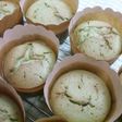 抹茶×栗の甘露煮×つぶあんカップケーキ☆