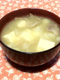 薩摩汁(シンプル温か白味噌とん汁)-レシピのメイン写真