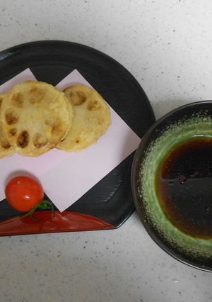 レンコンのはさみ揚げ・餃子風-レシピのメイン写真