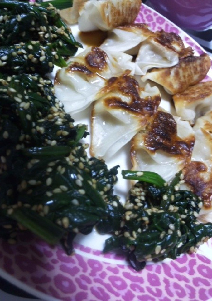 さっぱりほうれん草和え！餃子と一緒に-レシピのメイン写真
