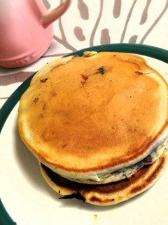 *ブルーベリーヨーグルトのホットケーキ*-レシピのメイン写真
