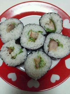 簡単♪美味しい♪鶏のからあげ海苔巻き♪-レシピのメイン写真