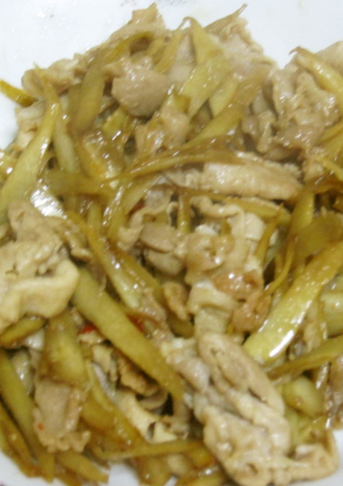 ささがきごぼうと豚肉の炒め物-レシピのメイン写真