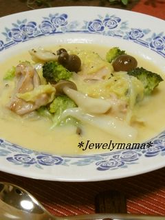 簡単♪ヘルシー*白菜と鶏のクリーム煮*-レシピのメイン写真