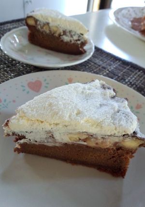 超ふんわり♥チョコ&バナナの豆腐ケーキ☆-レシピのメイン写真