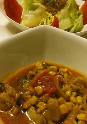 鶏もも肉とキノコのトマト煮-レシピのメイン写真
