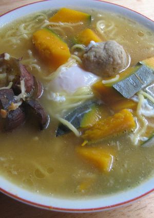 冬至にぴったりかぼちゃラーメン-レシピのメイン写真