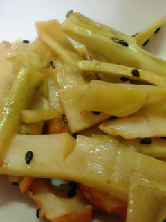 ブロッコリー茎とちくわ簡単焼き肉たれ炒め-レシピのメイン写真