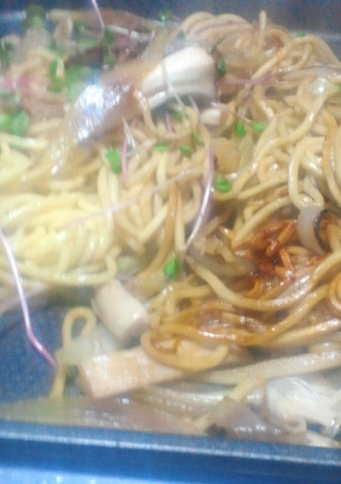 茗荷ときのこの焼きそば-レシピのメイン写真