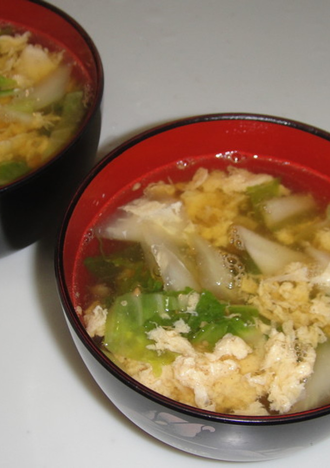 [簡単]白菜と玉子の中華風スープ-レシピのメイン写真
