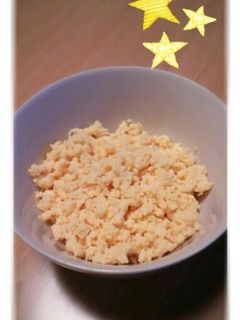 湯煎だから簡単しっとり卵そぼろ♪-レシピのメイン写真