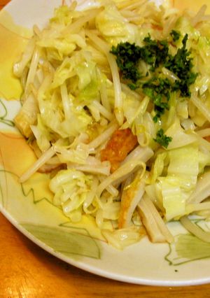 時短、簡単、昆布茶で味付け　和風野菜炒め-レシピのメイン写真
