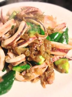 いかときゅうりの搾菜炒め-レシピのメイン写真