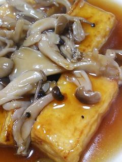 揚げ出し豆腐きのこあん(⌒‐⌒)-レシピのメイン写真