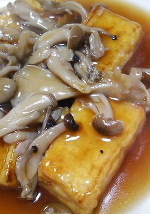 揚げ出し豆腐きのこあん(⌒‐⌒)-レシピのメイン写真