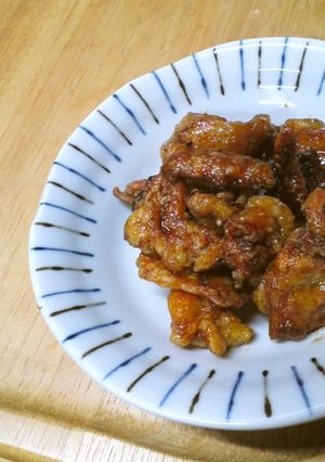 鶏皮のｶﾘｶﾘ＊照り焼き仕立て-レシピのメイン写真