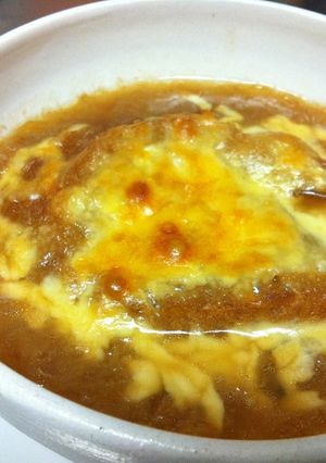 簡単‼あつあつオニオングラタンスープ-レシピのメイン写真