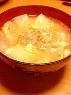 大根と餃子の卵スープ-レシピのメイン写真