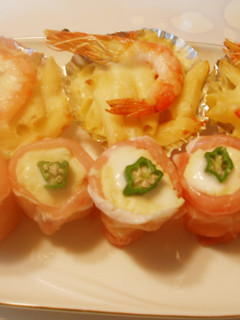 ♪生ハム巻き お花ポテサラ♪-レシピのメイン写真