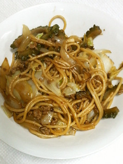 スパゲッティで焼きそばを・・焼きスパ-レシピのメイン写真